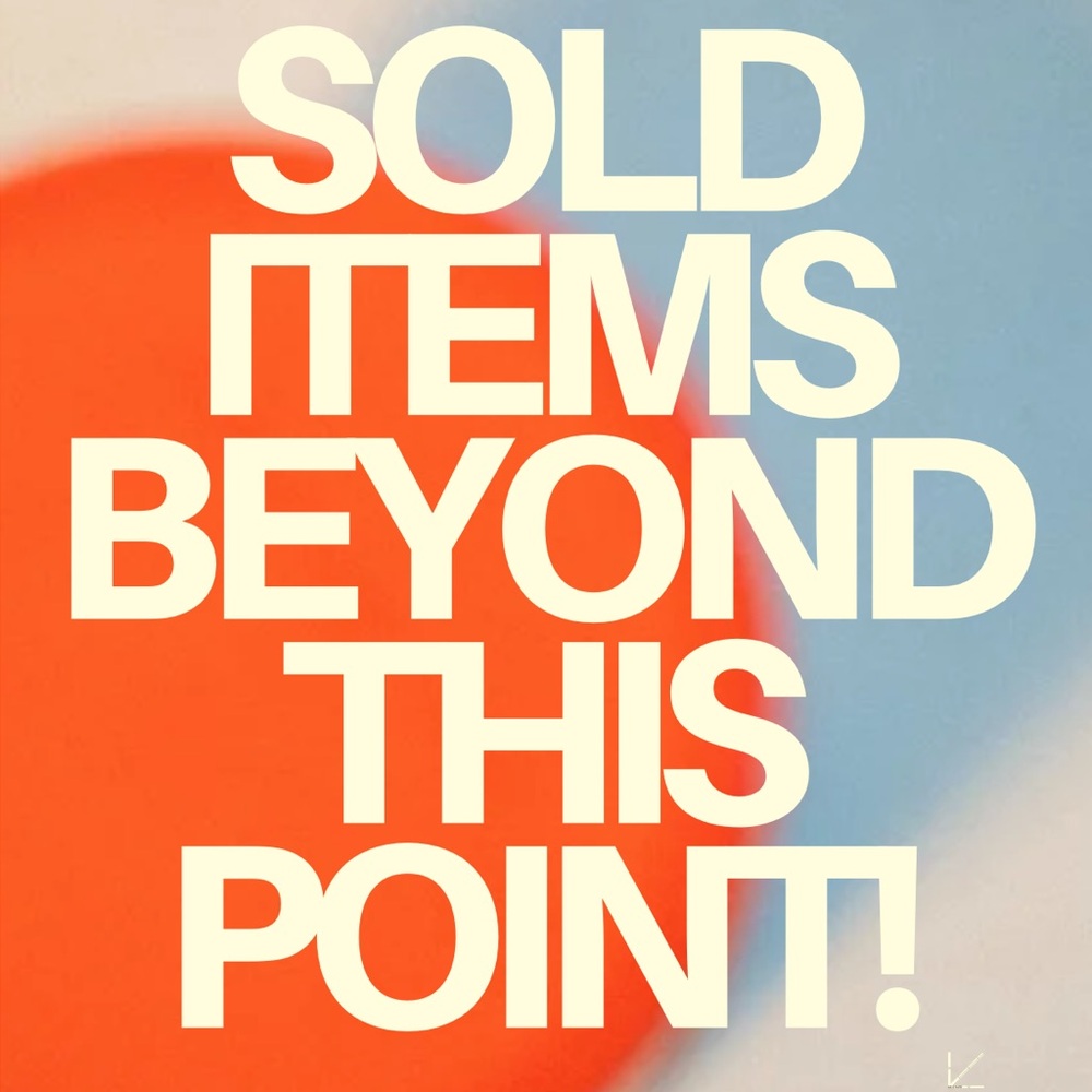 Sold Beyond This Point! ☕️